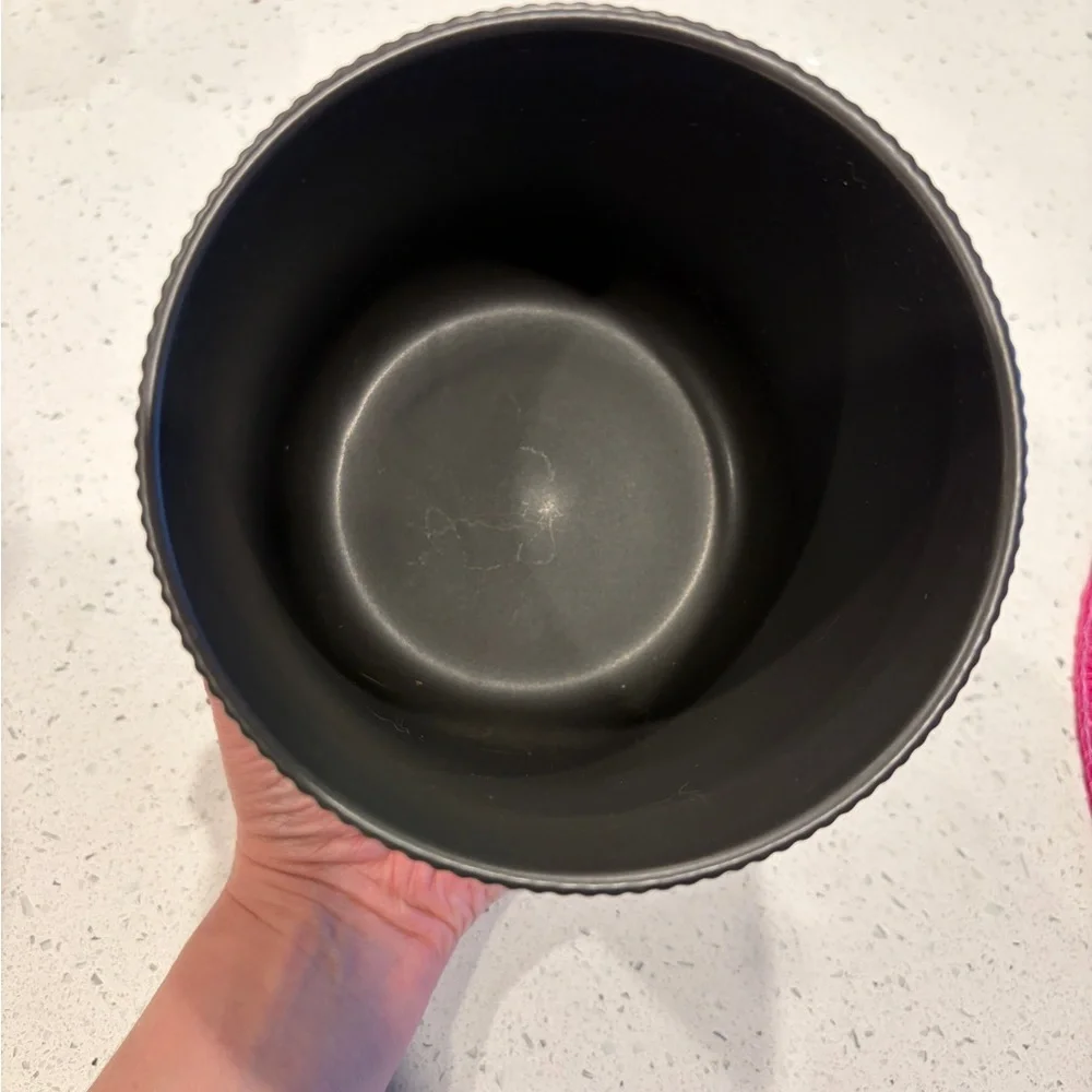 IKEA Black Textured Vase